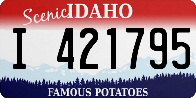 ID license plate I421795
