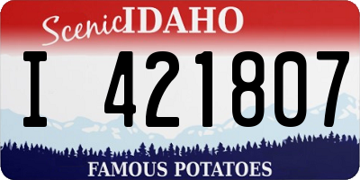 ID license plate I421807