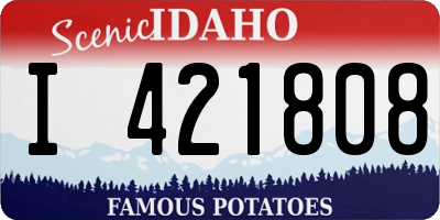 ID license plate I421808
