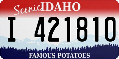 ID license plate I421810