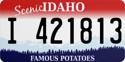 ID license plate I421813