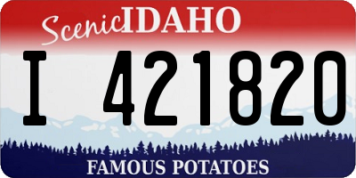 ID license plate I421820