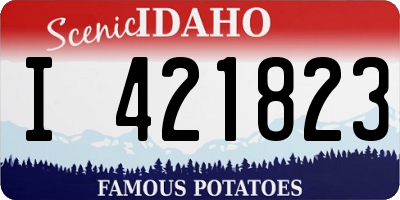 ID license plate I421823