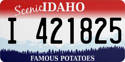 ID license plate I421825