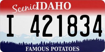 ID license plate I421834