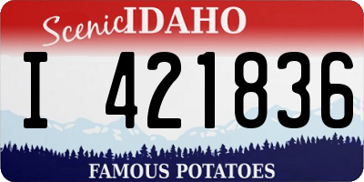 ID license plate I421836