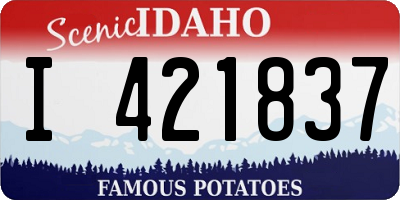 ID license plate I421837