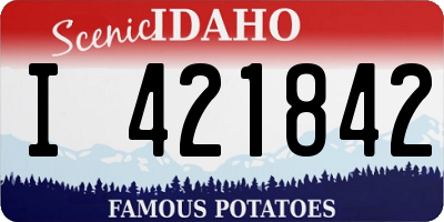 ID license plate I421842