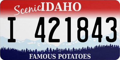 ID license plate I421843