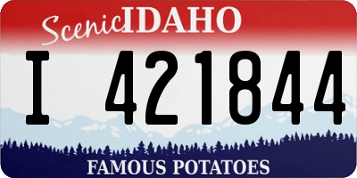 ID license plate I421844