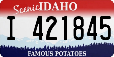 ID license plate I421845
