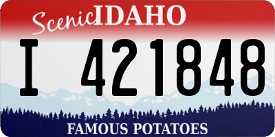 ID license plate I421848