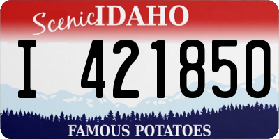 ID license plate I421850