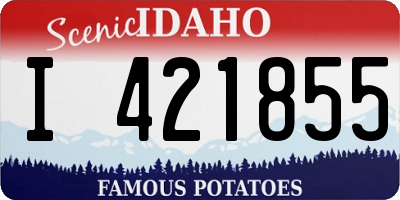 ID license plate I421855