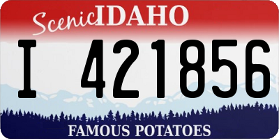 ID license plate I421856