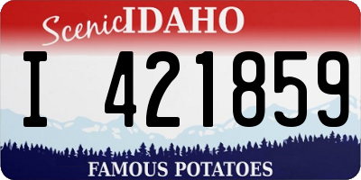ID license plate I421859