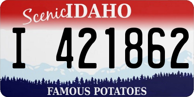 ID license plate I421862