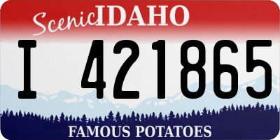 ID license plate I421865