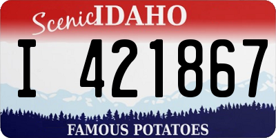 ID license plate I421867