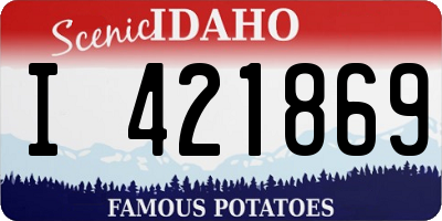 ID license plate I421869