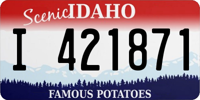 ID license plate I421871