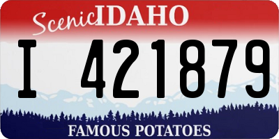 ID license plate I421879