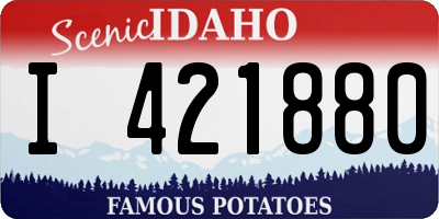 ID license plate I421880
