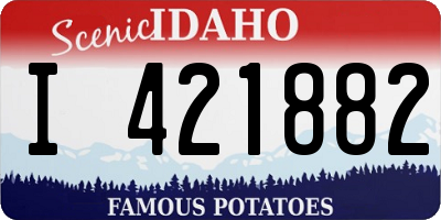 ID license plate I421882