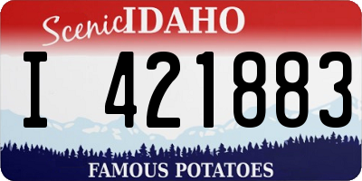 ID license plate I421883
