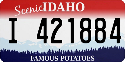 ID license plate I421884