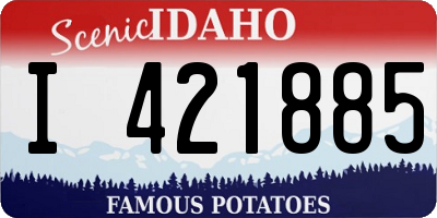 ID license plate I421885