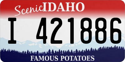 ID license plate I421886