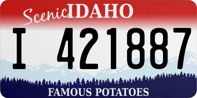 ID license plate I421887