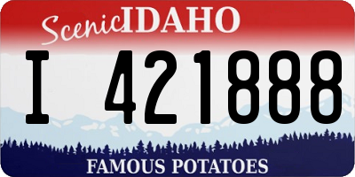 ID license plate I421888