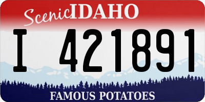 ID license plate I421891
