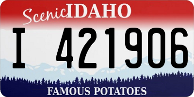 ID license plate I421906