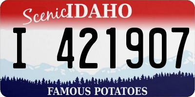 ID license plate I421907