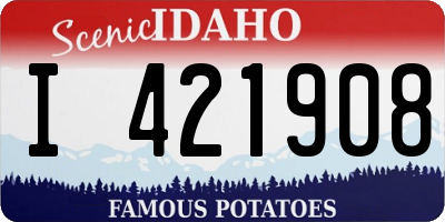 ID license plate I421908