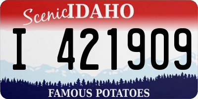 ID license plate I421909