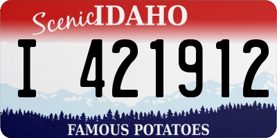 ID license plate I421912