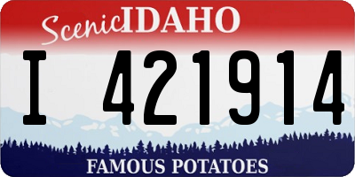 ID license plate I421914