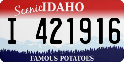 ID license plate I421916