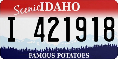 ID license plate I421918