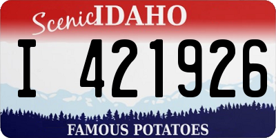 ID license plate I421926