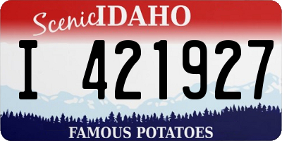 ID license plate I421927