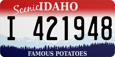 ID license plate I421948