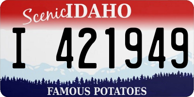 ID license plate I421949