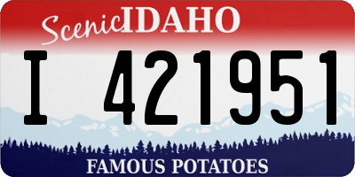 ID license plate I421951