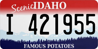 ID license plate I421955