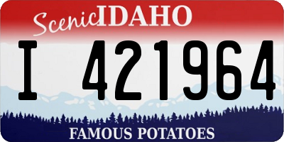 ID license plate I421964